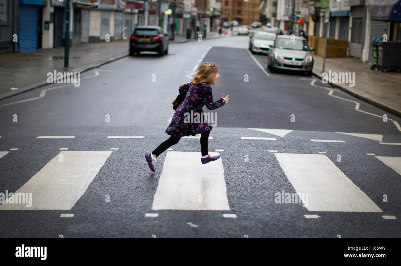 Crossing The Road In Vietnam Stock Photo - Download Image Now