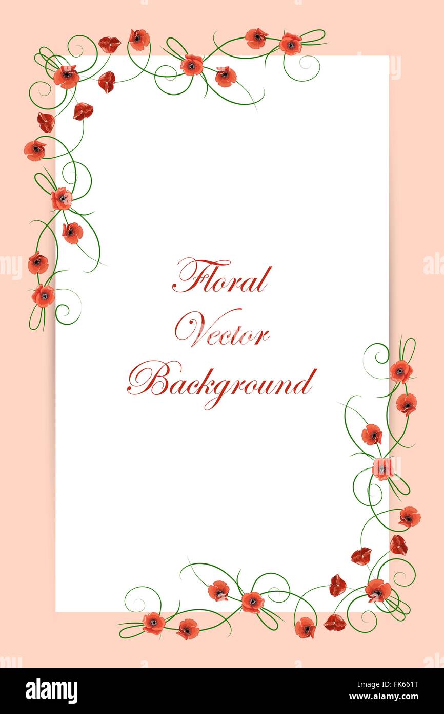 Floral vector background Stock Vector Image & Art - Alamy