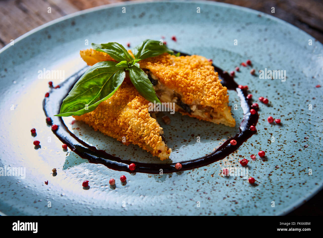 Krokiety - Polish style croquettes filled with beef Stock Photo