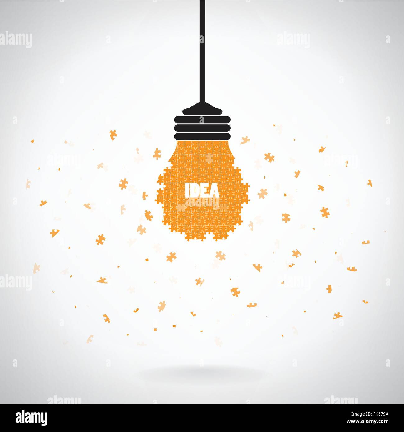 Creative puzzle light bulb Idea concept background ,design for poster flyer  cover brochure,education concept ,business idea Stock Vector Image & Art -  Alamy