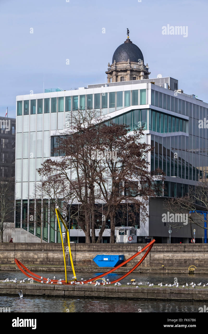 Dutch Embassy exterior, Klosterstraße 50,Mitte, Berlin, Germany. Modern building designed by