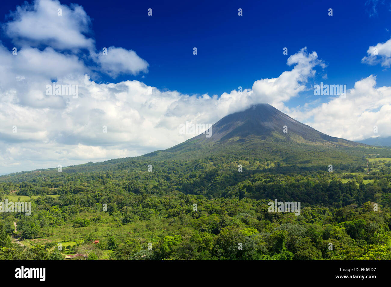 Arenal volcano, Alajuela, Costa Rica, Central America Stock Photo