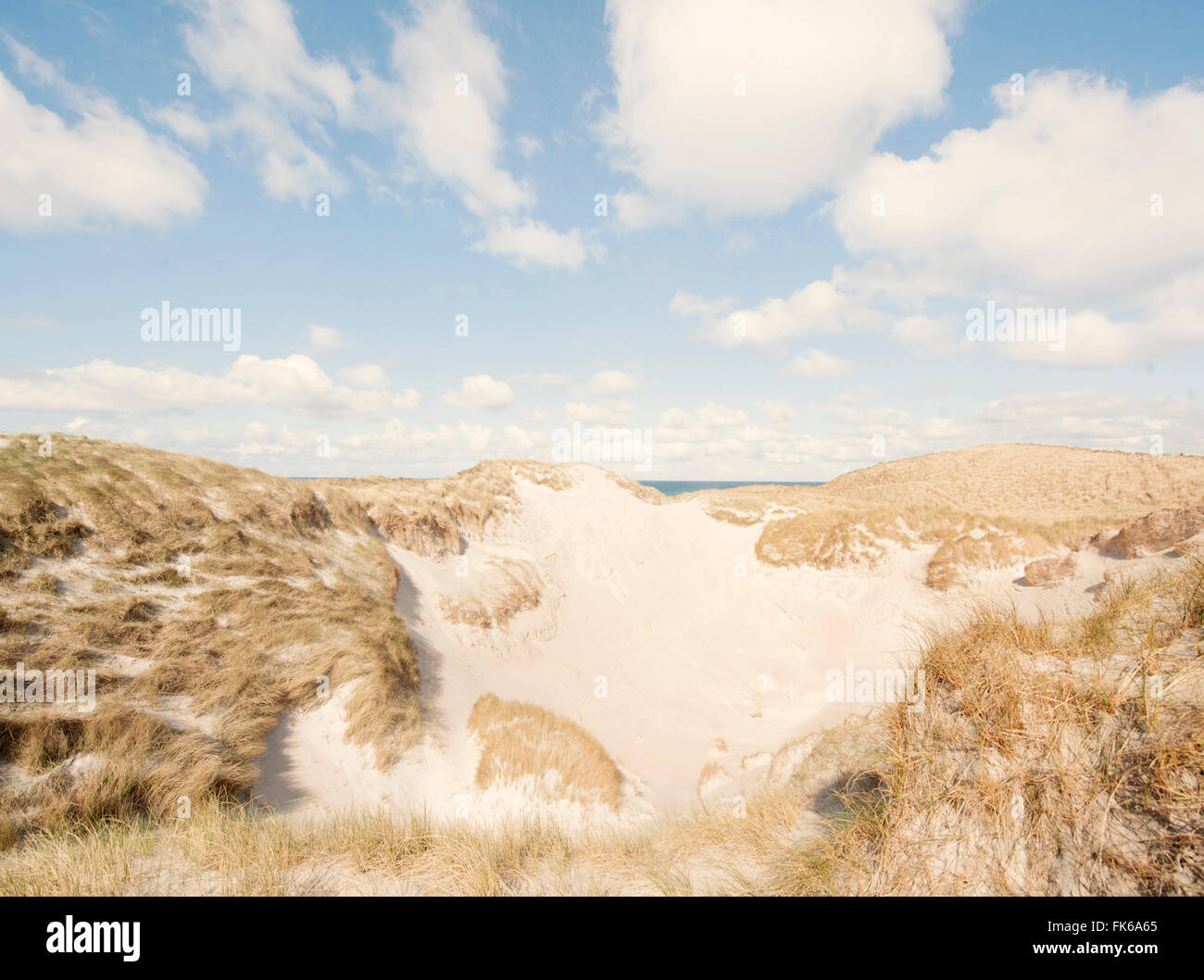 Sand dunes, Isle of Barra, Hebrides, Scotland, United Kingdom, Europe Stock Photo