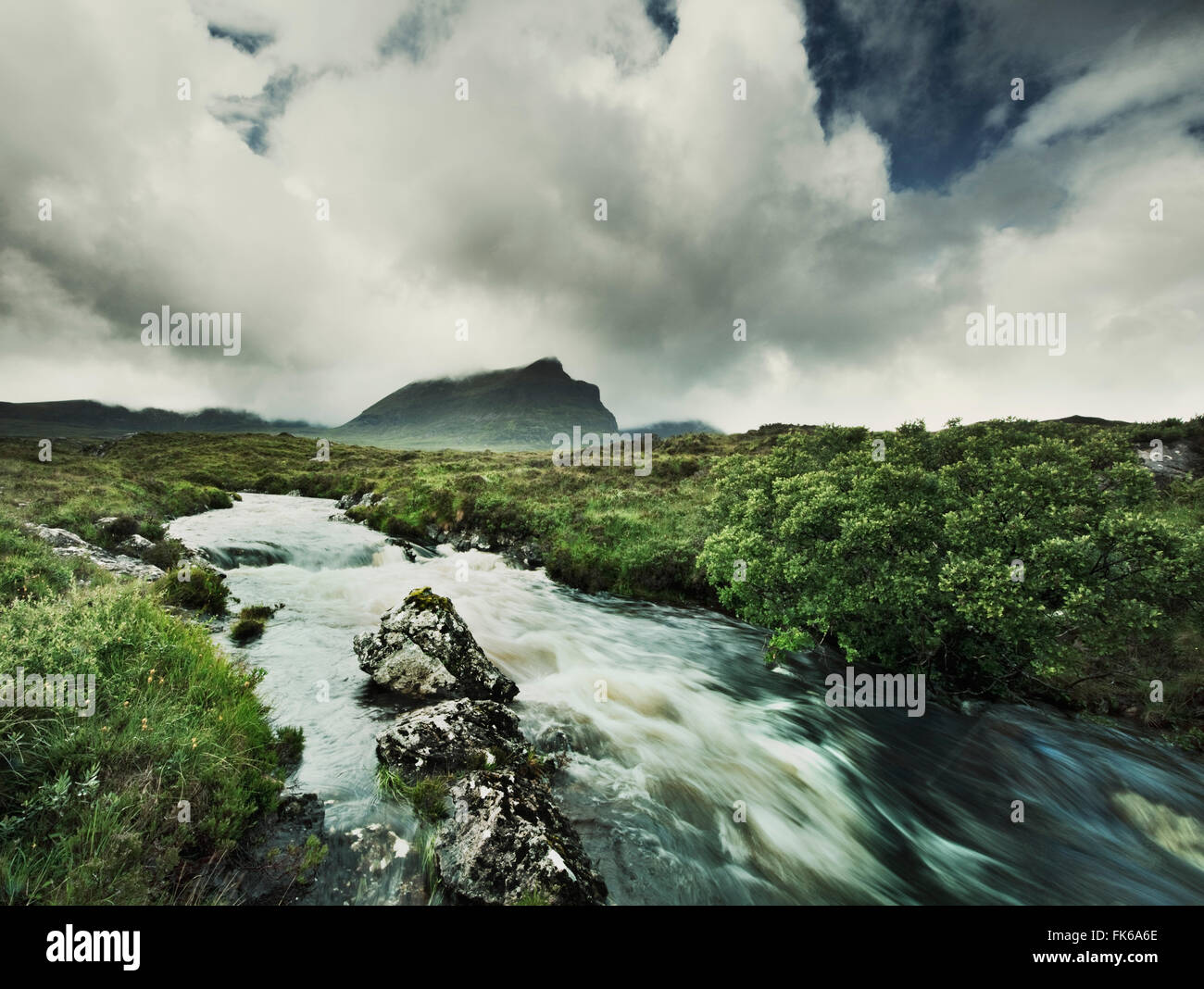 Highland stream, Scotland, United Kingdom, Europe Stock Photo