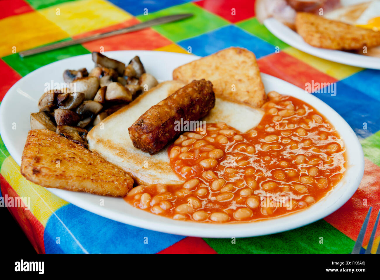 Full English breakfast, United Kingdom, Europe Stock Photo