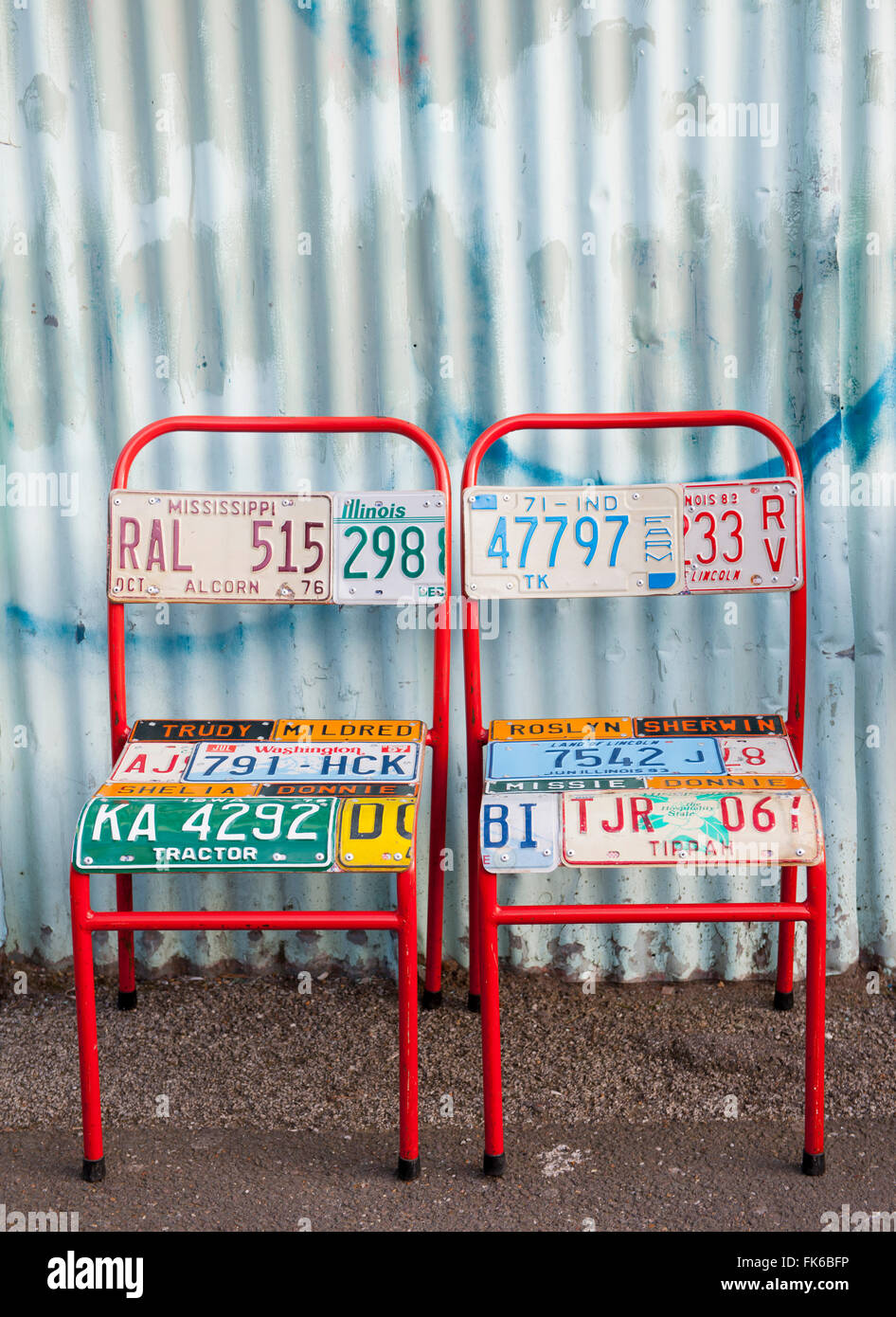 No people two chairs hi-res stock photography and images - Alamy