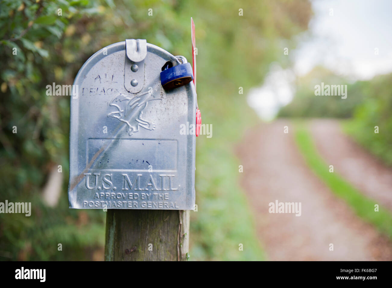 US Mail post box, United Kingdom, Europe Stock Photo