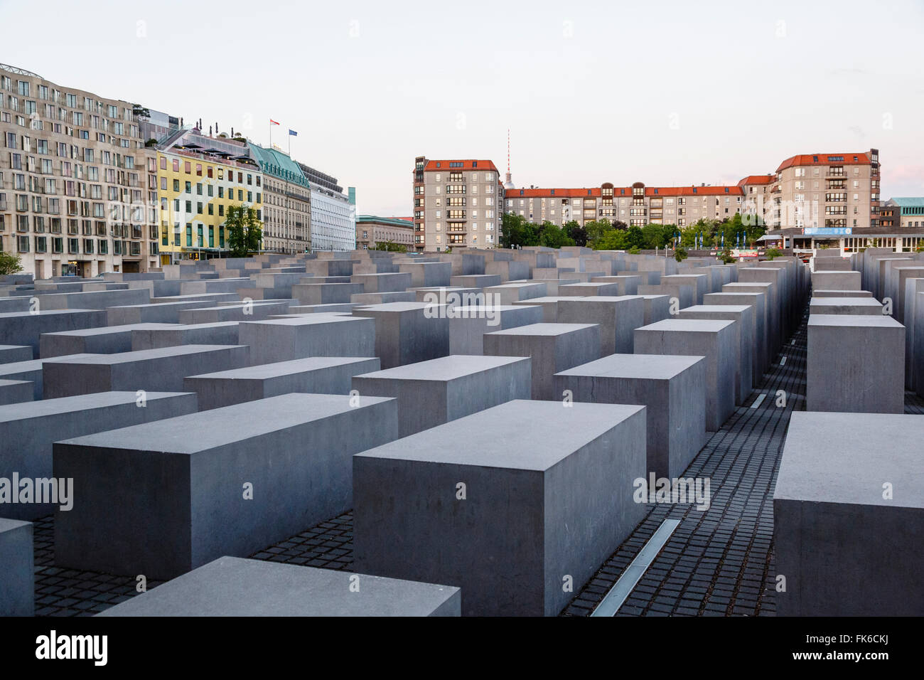 Memorial to the Murdered Jews of Europe, Berlin, Germany, Europe Stock Photo