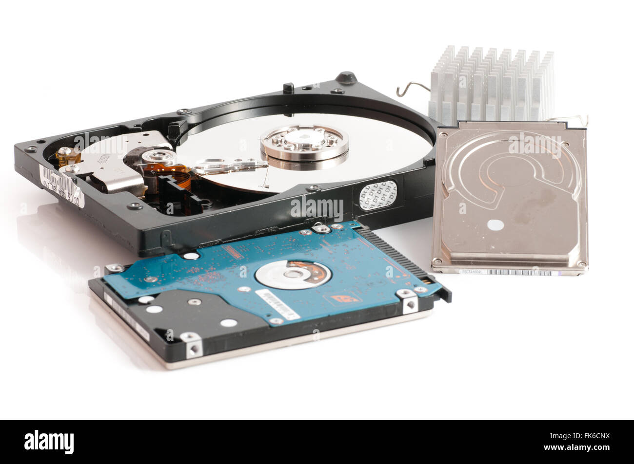 hard disk drives  2.5 and  3.5 inches Stock Photo