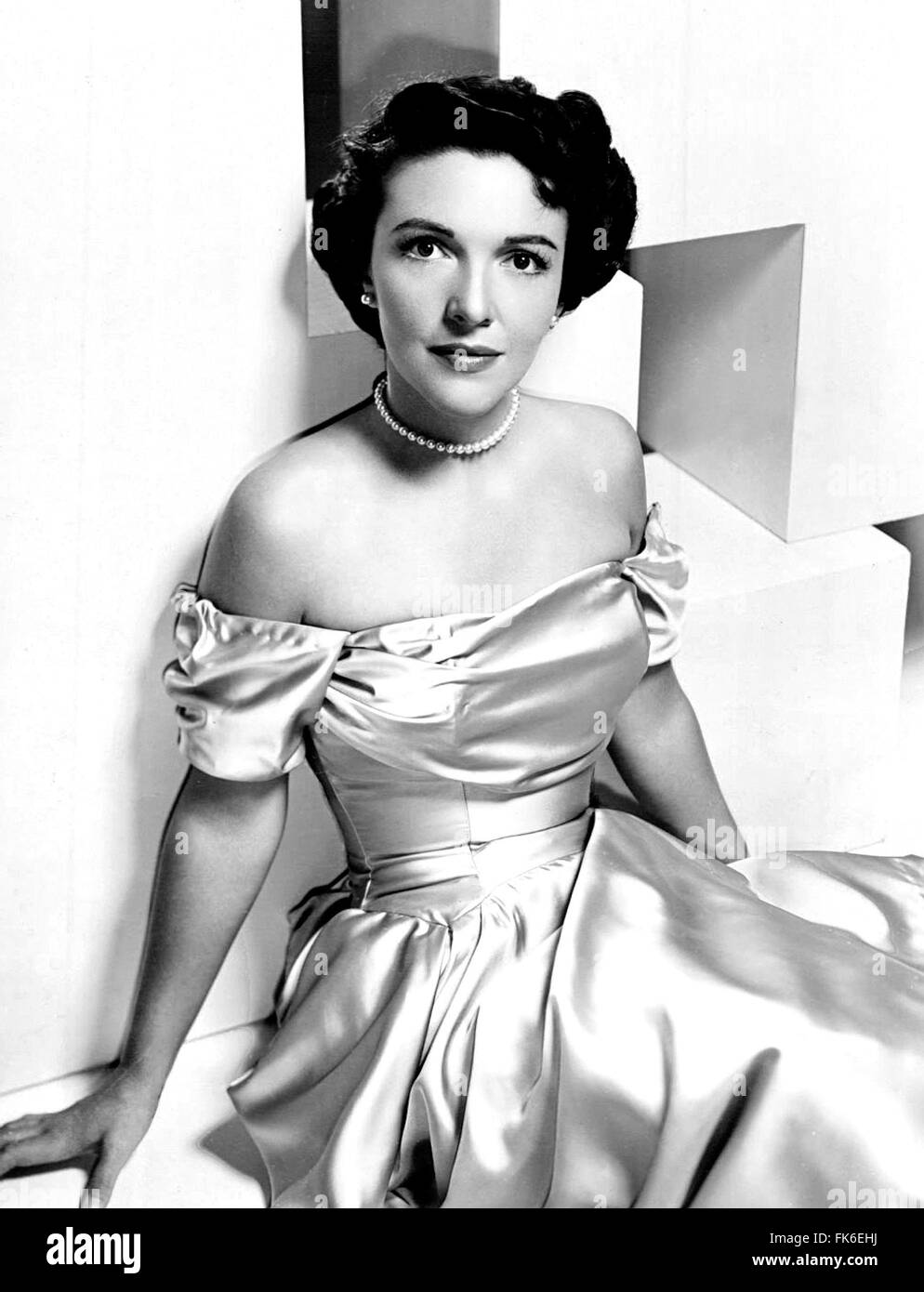 Former First Lady Nancy Reagan in a publicity photo when she was a actress under her maiden name of Nancy Davis in 1950. Stock Photo