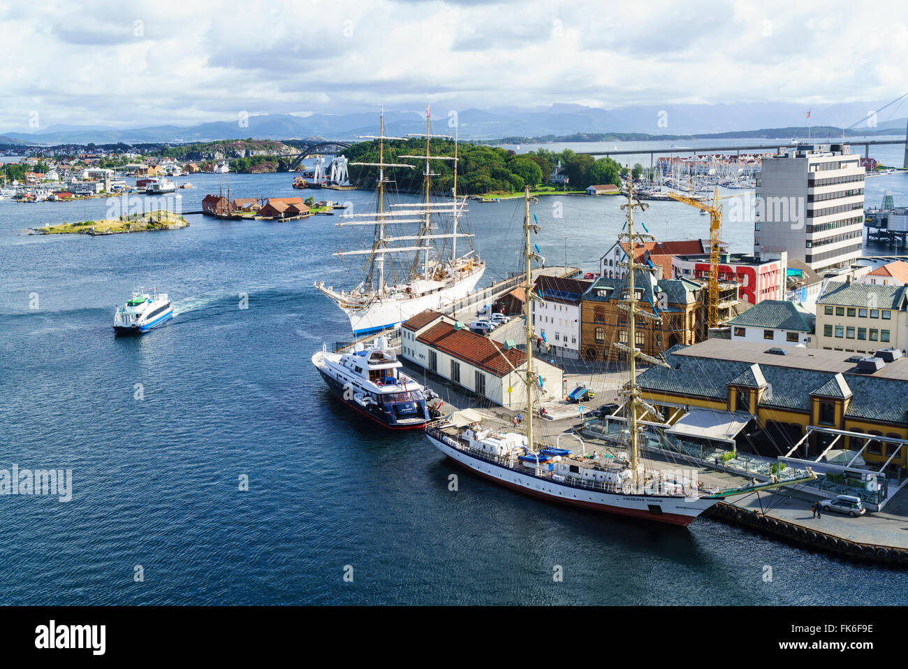 Stavanger Harbour, Norway, Scandinavia, Europe Stock Photo