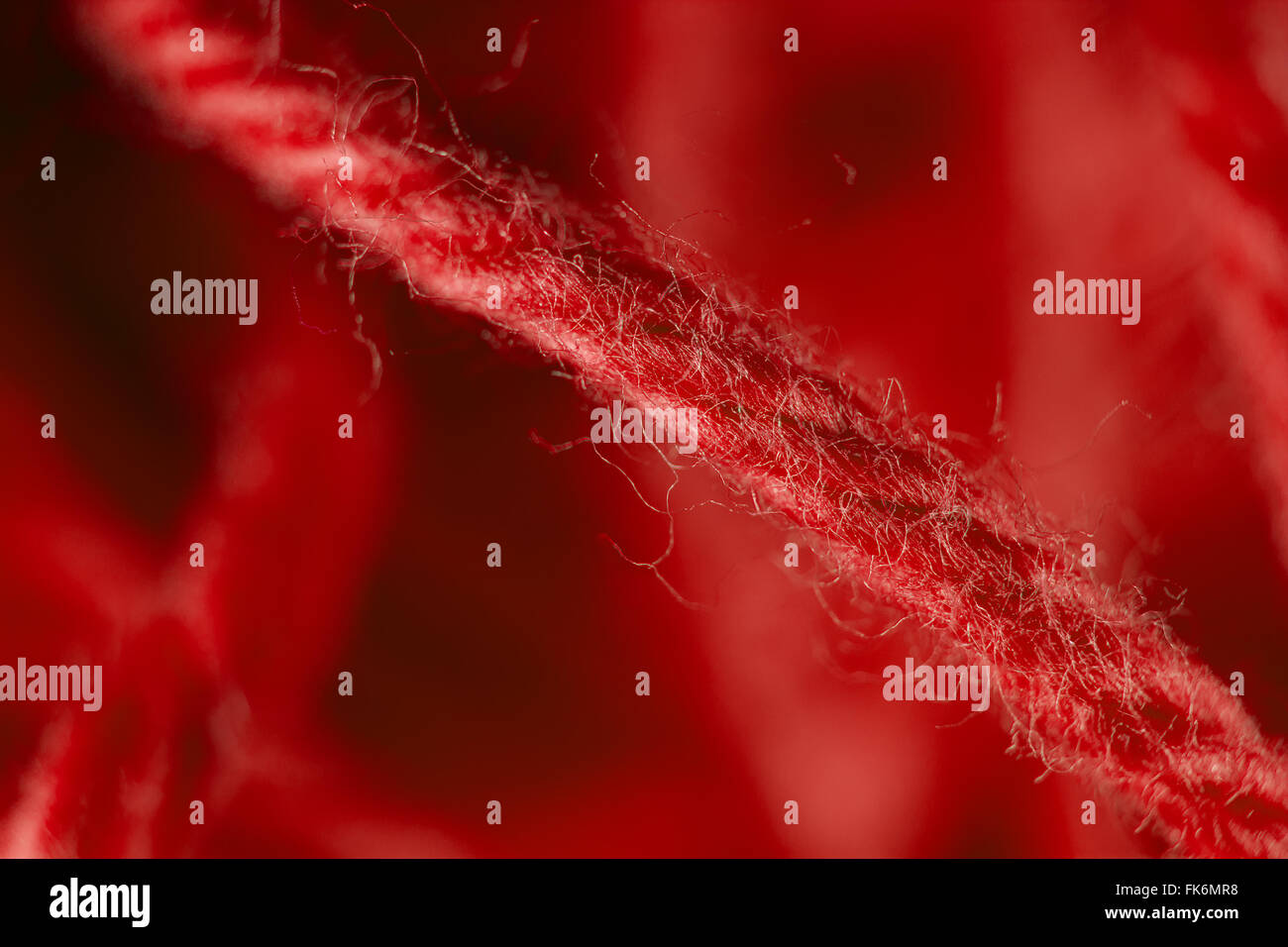 Macro Close Up Red Yarn Wool Texture Background Stock Photo - Alamy