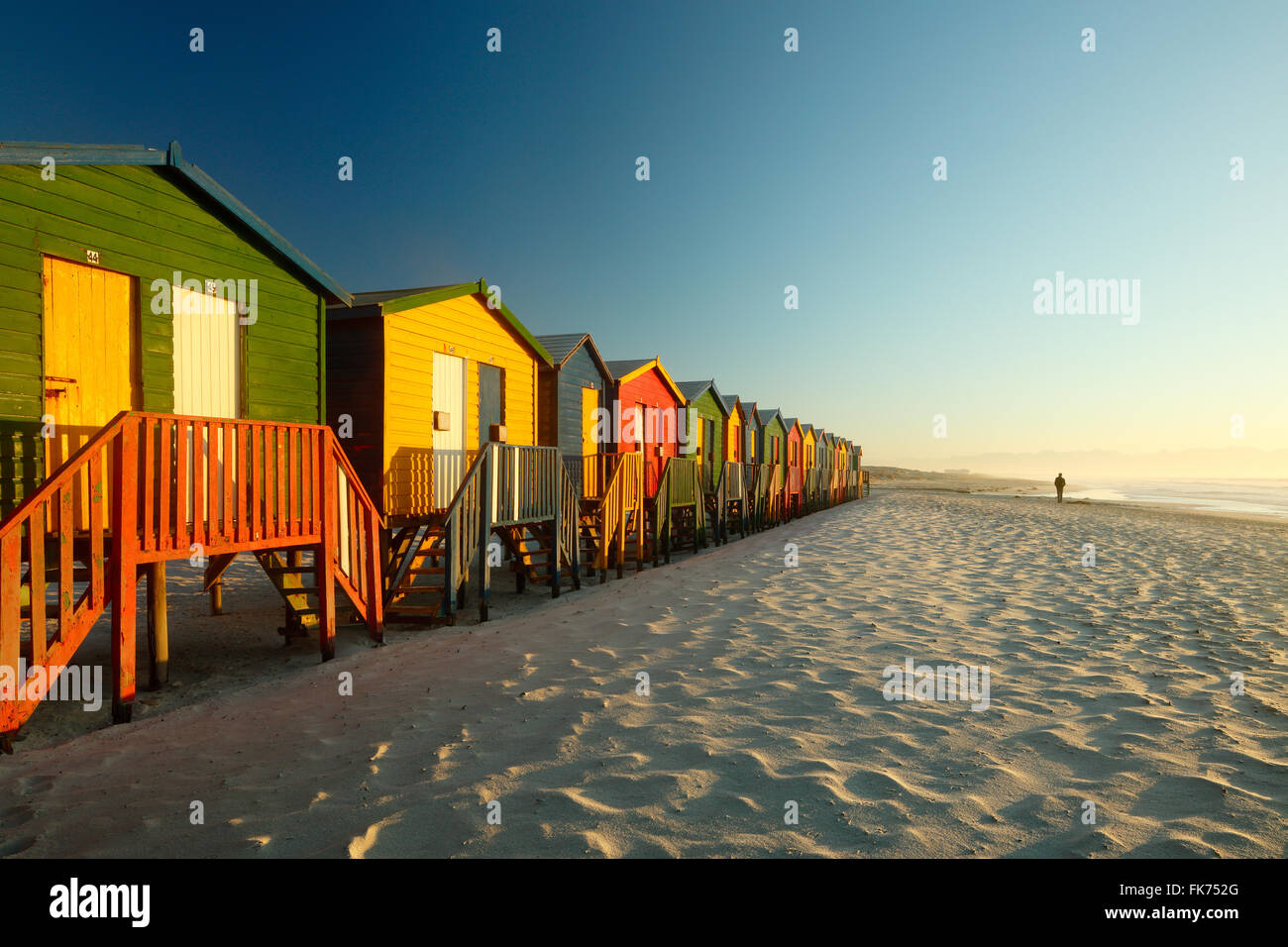 beach huts at Muizenberg, western Cape, South Africa Stock Photo