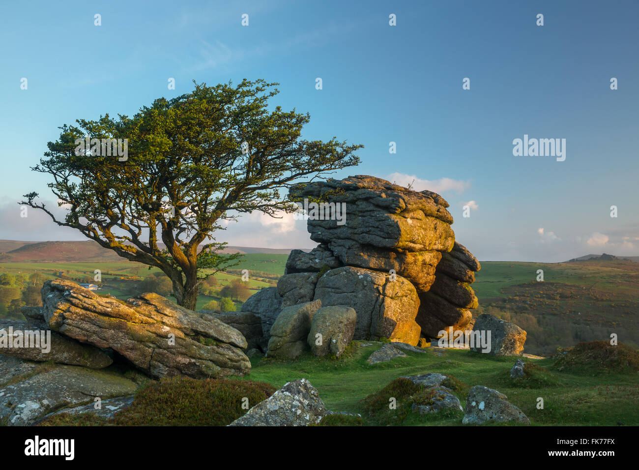 Saddle Tor, Dartmoor, Devon, England, UK Stock Photo