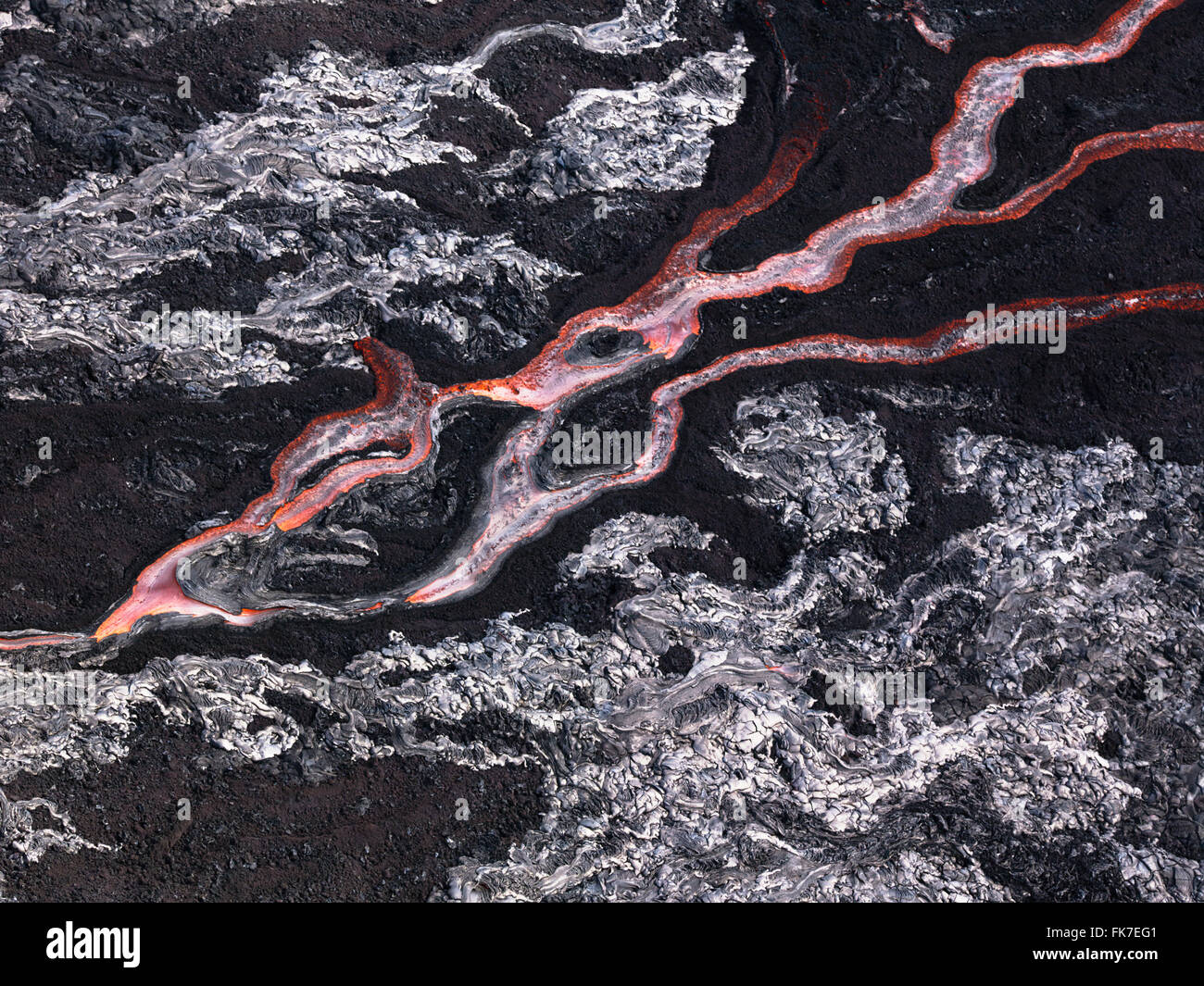 Lava flow at Hawaii Volcano National Park Stock Photo - Alamy