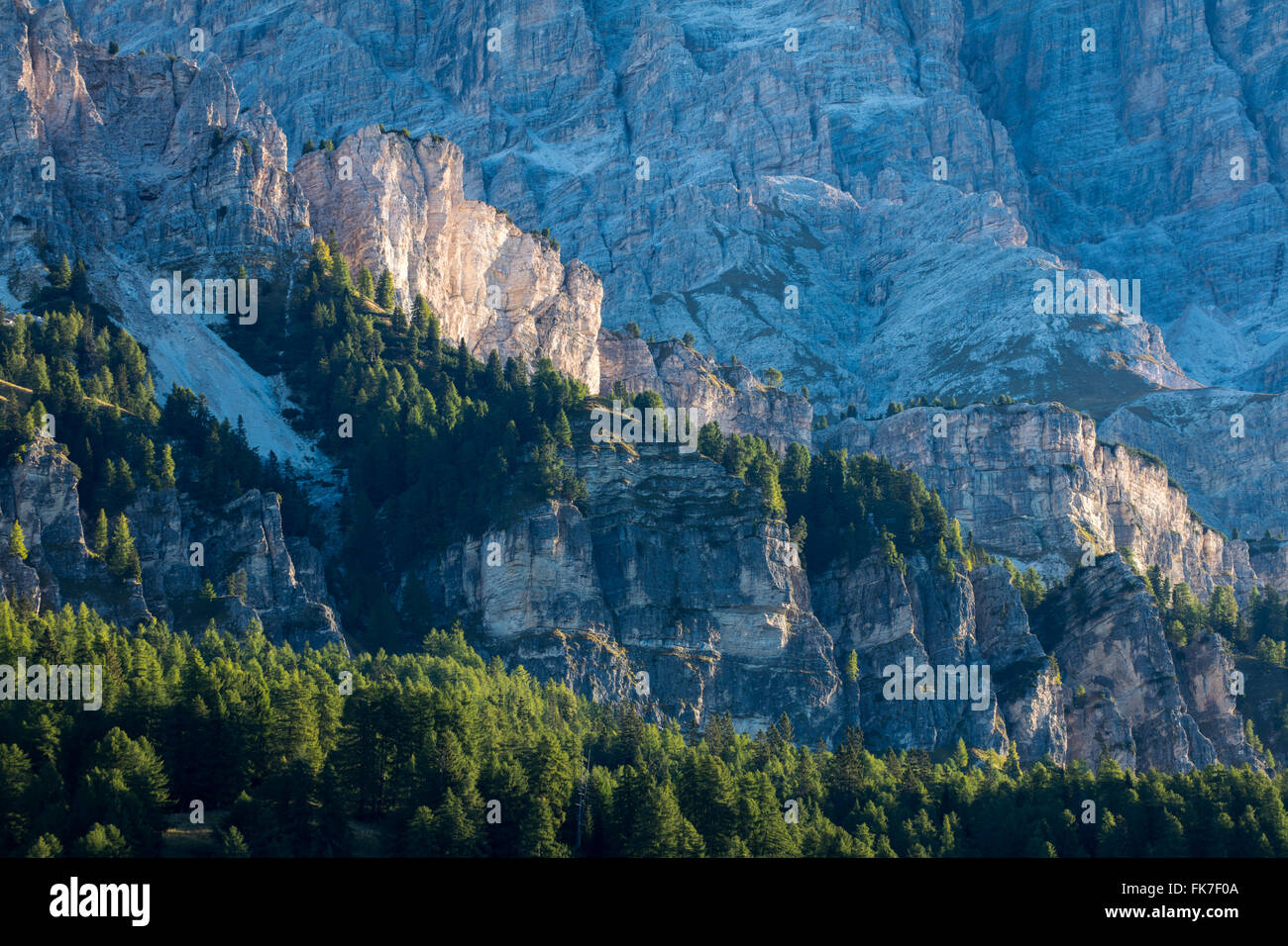 the Cristallo and the Dolomite Mountains,  Belluno Province, Veneto, Italy Stock Photo