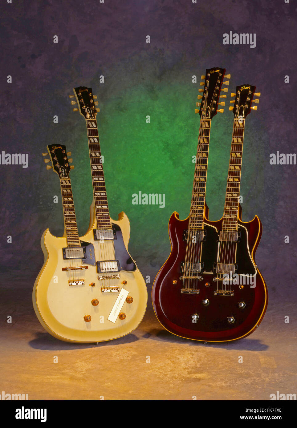 Vintage Guitars Stock Photo