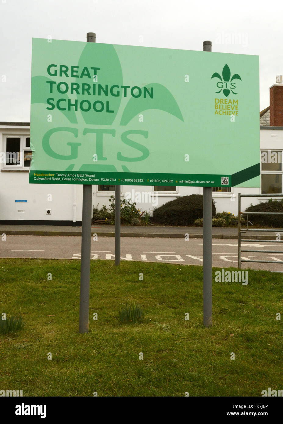 Great Torrington School North Devon Stock Photo Alamy