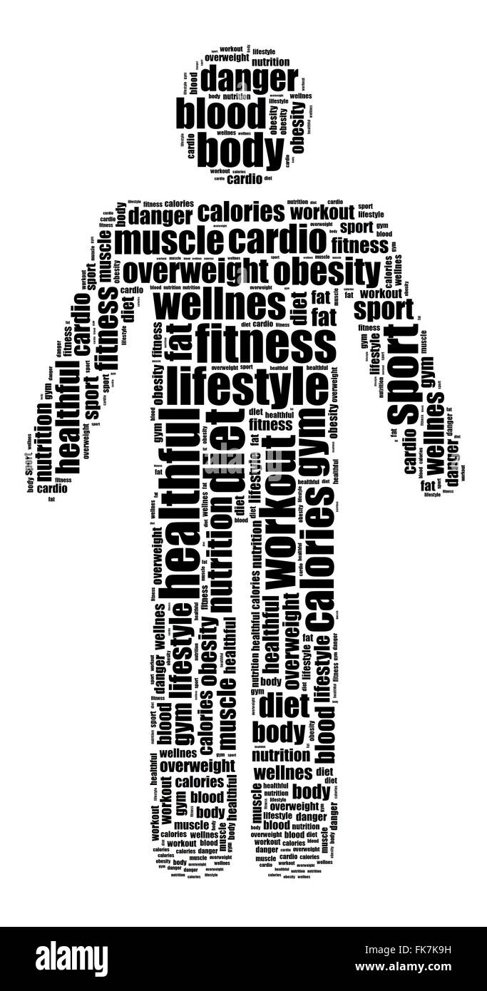 Word Cloud Related To Health Life Stock Photo Alamy