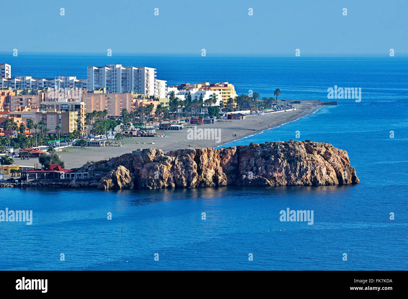 The Spanish town of Salobrena, Andalusia Stock Photo