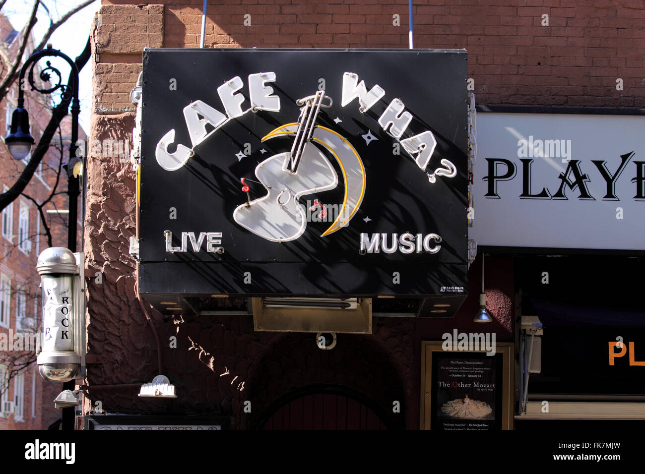 Cafe Wha cafe and music house Greenwich Village New York City Stock Photo