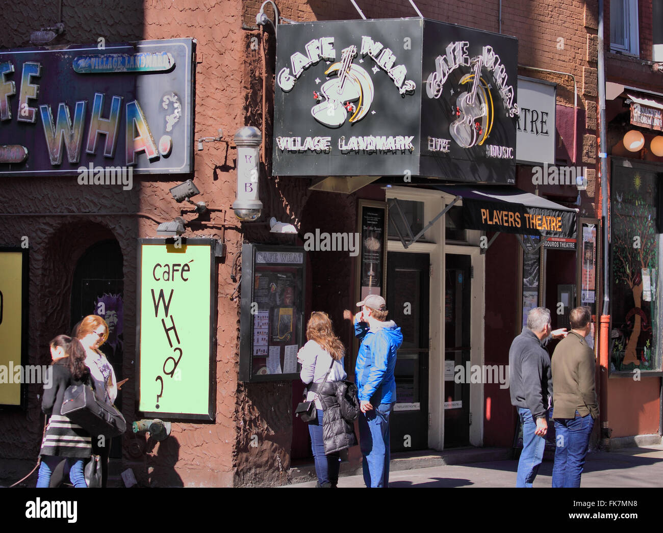 Cafe Wha cafe and music house Greenwich Village New York City Stock Photo