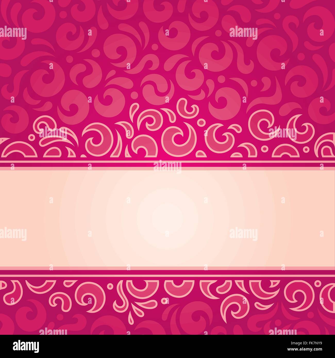 Retro red vector pattern holiday wallpaper design template Stock Vector