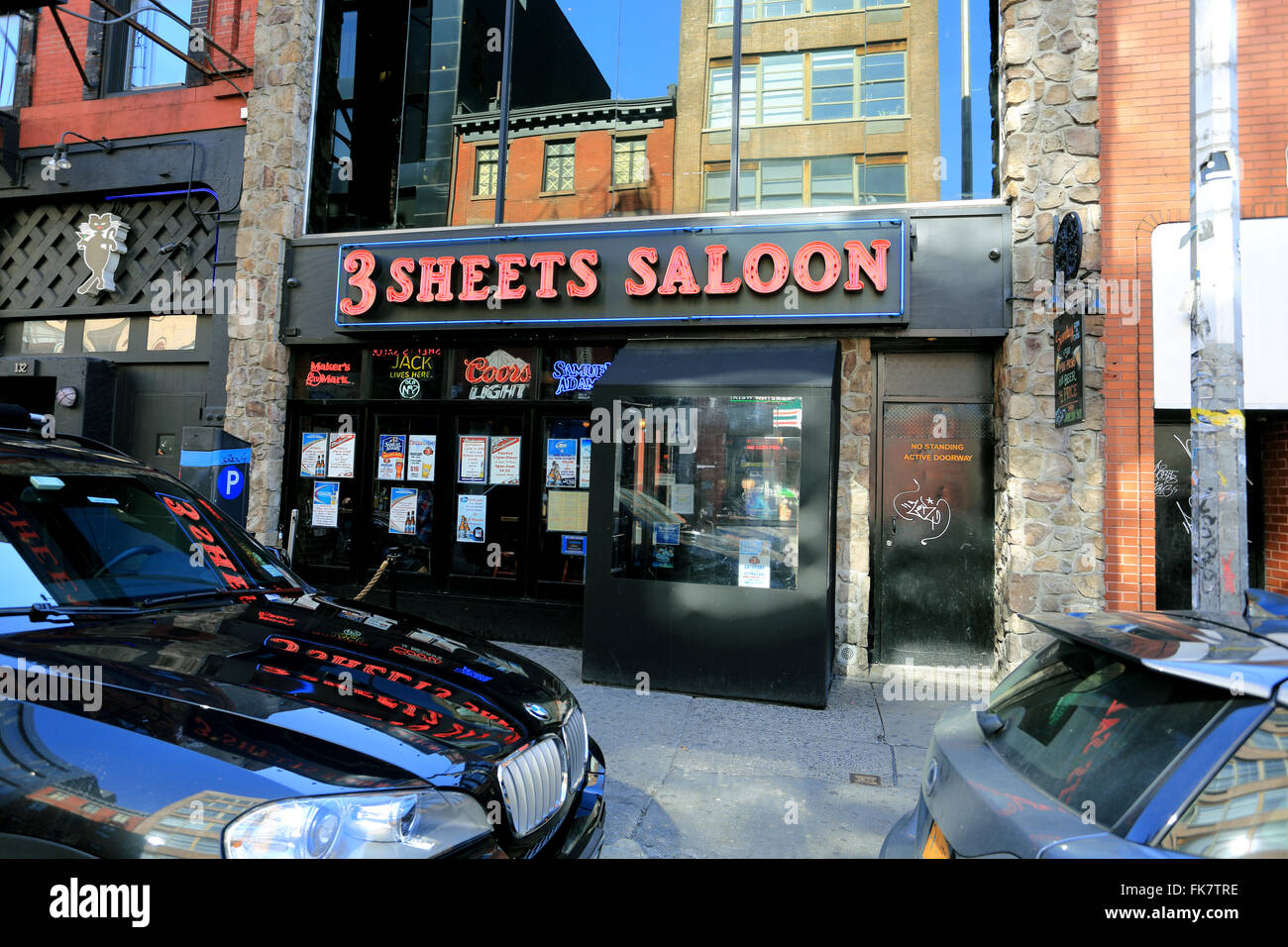 Bar Greenwich Village 3rd St. New York City Stock Photo Alamy