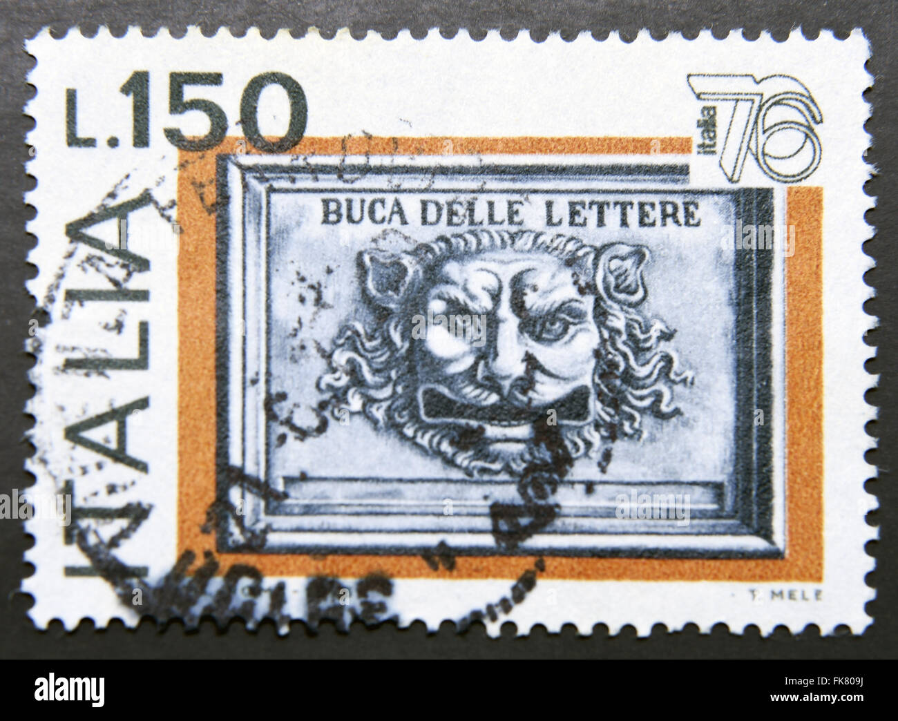 Postage stamp printed in italy hi-res stock photography and images - Alamy