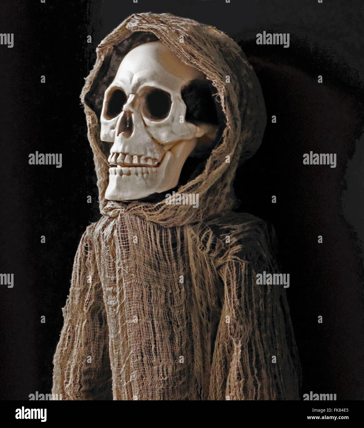 A skeleton decoration for Halloween. Stock Photo