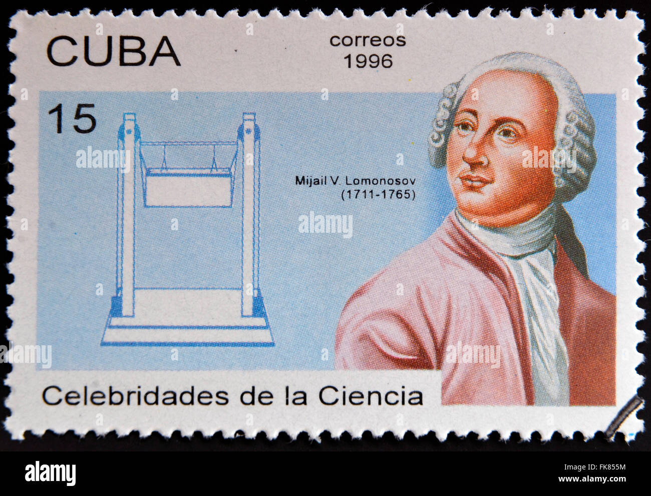 CUBA CIRCA 1996 A Stamp Printed In Cuba Shows Mikhail Vasilyevich 