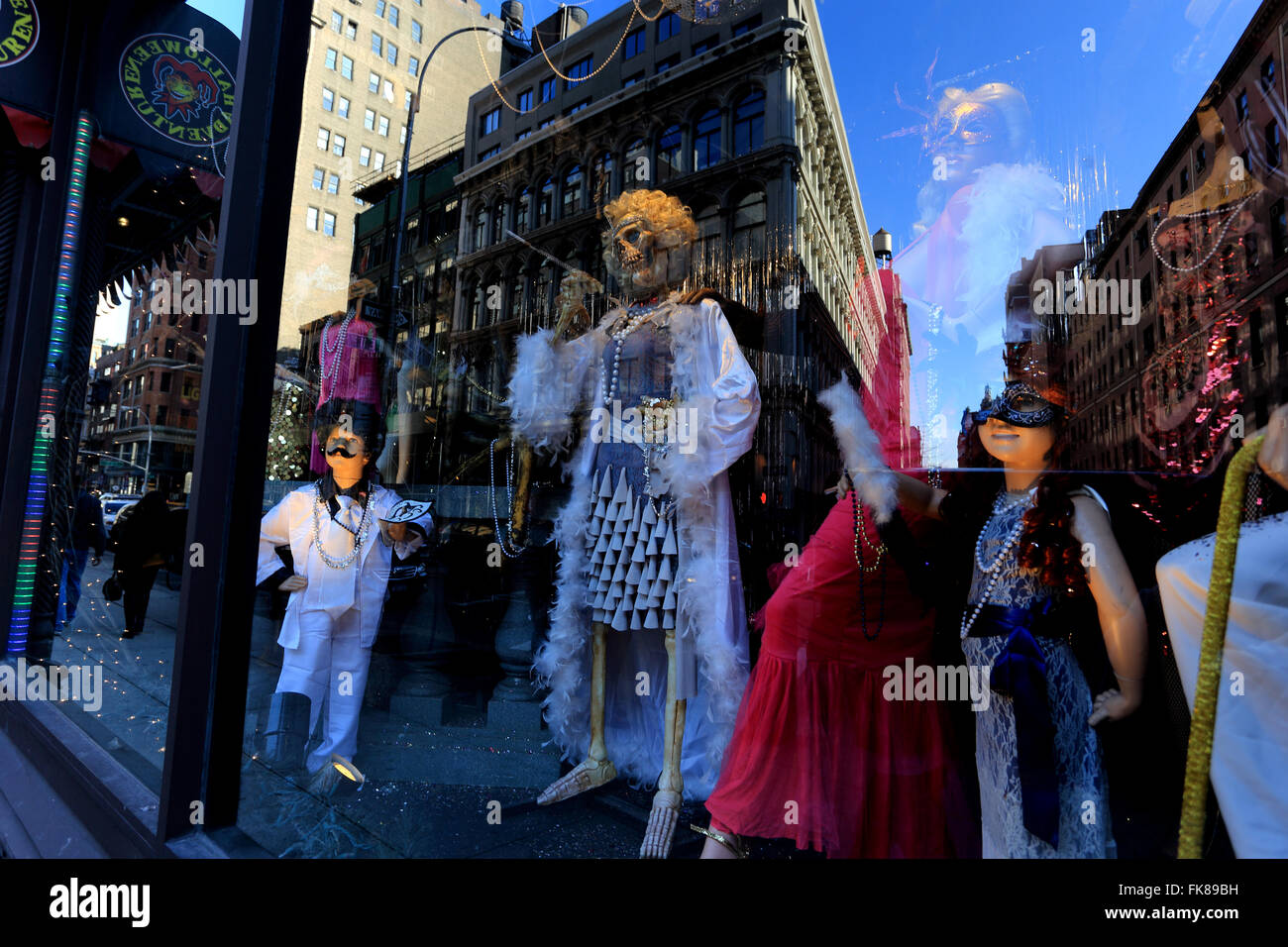Costume store window New York City Stock Photo Alamy