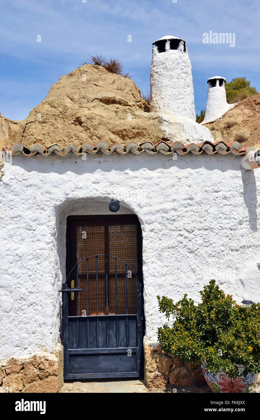 Cave house in Guadix, Spain Stock Photo