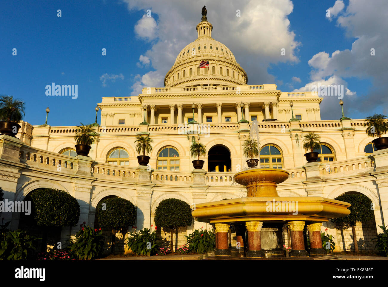 The west end of the US Capitol Building in Washington DC Stock Photo