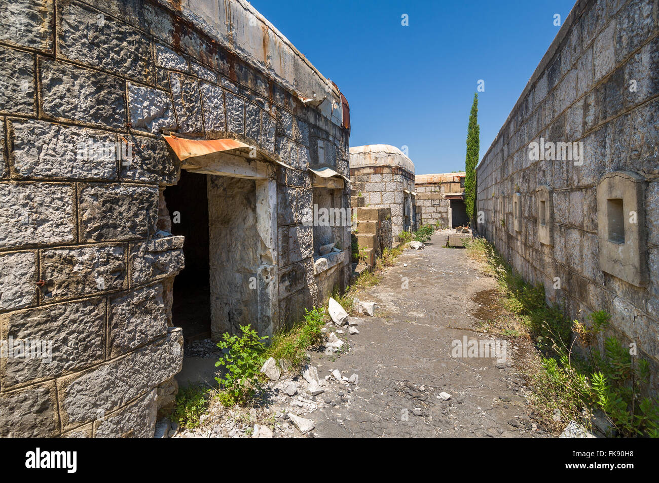 Old abandoned fortress Stock Photo