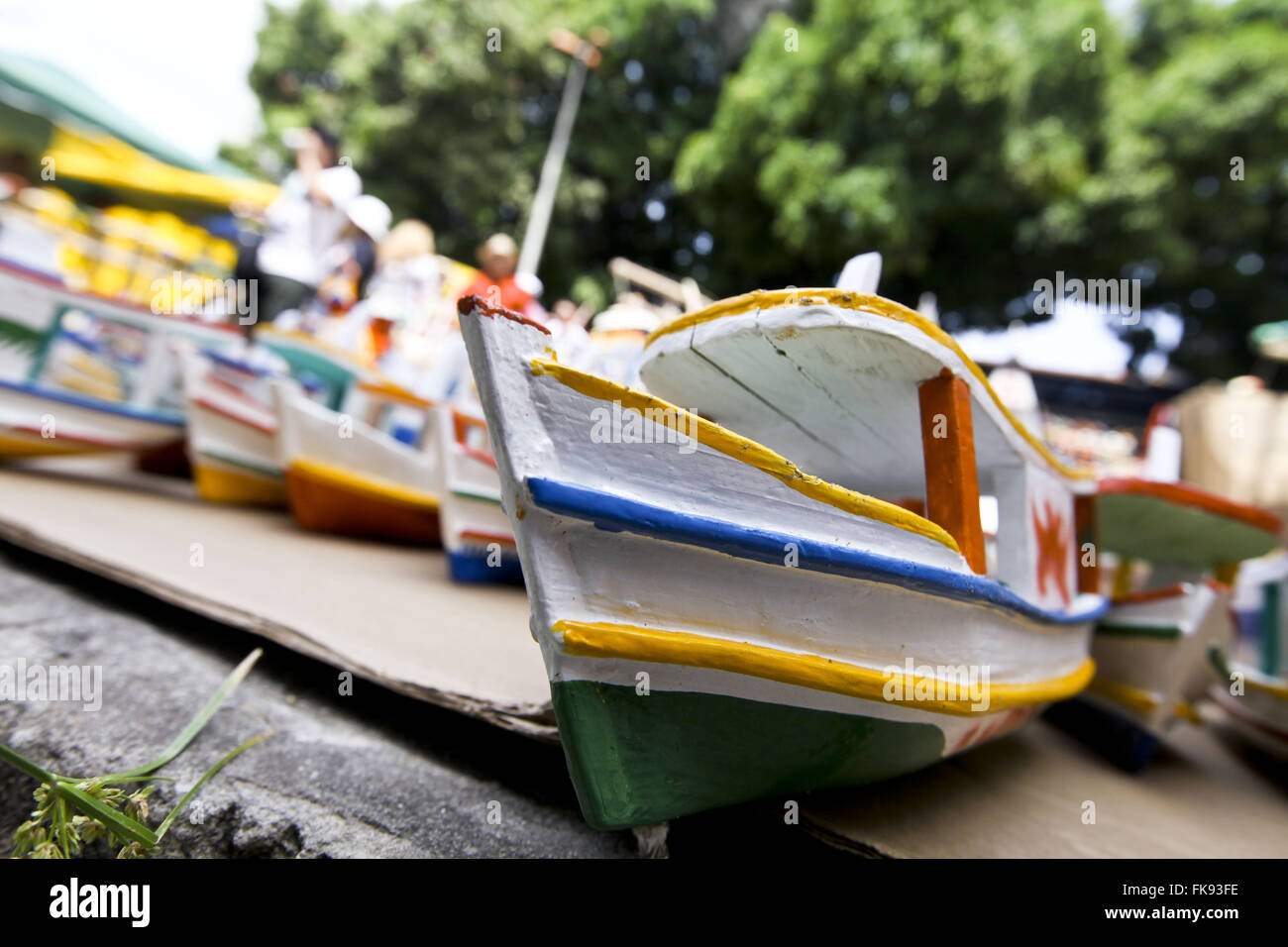 Toys in Buriti - traditionally made by coastal region of Abaetetuba Stock Photo