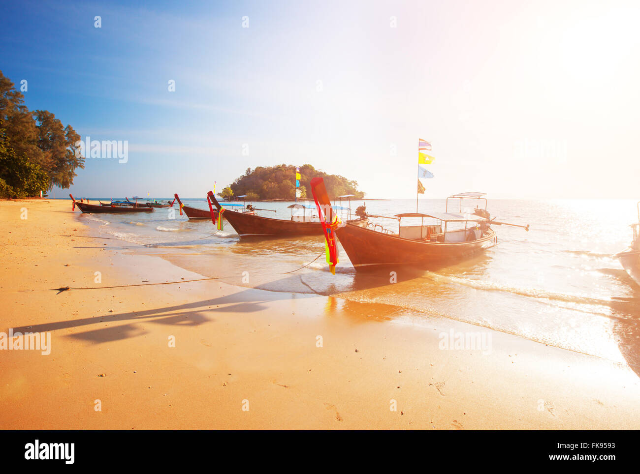 beach and sunset Stock Photo - Alamy