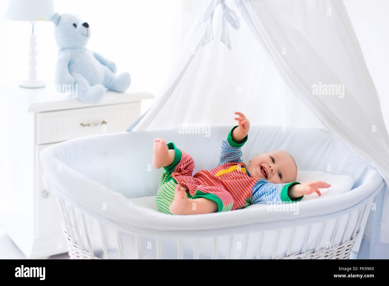 white nursery canopy