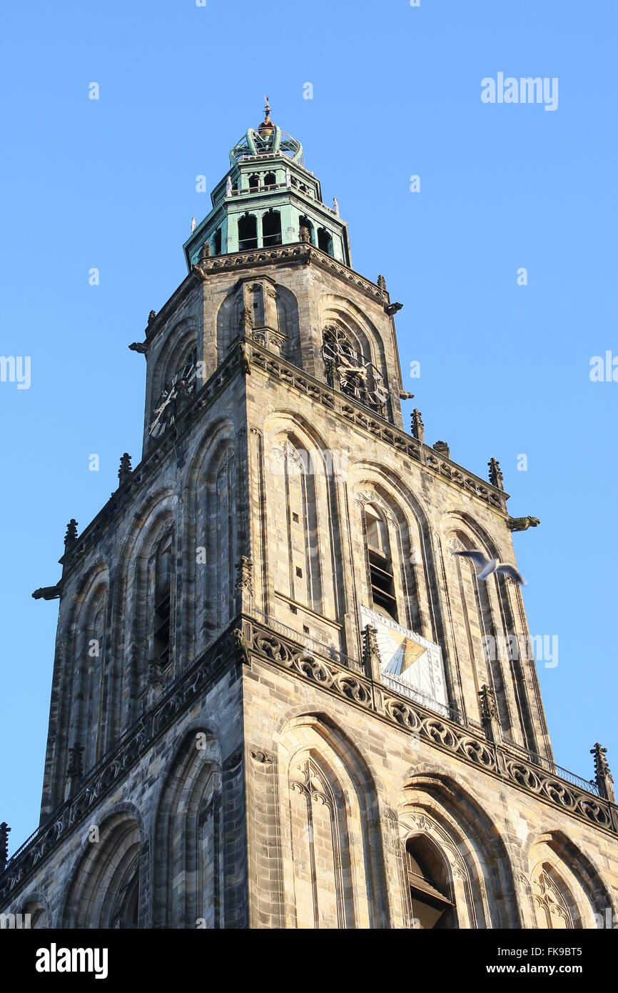 Martinitoren (Martini Tower) In The City Center Of Groningen, The ...