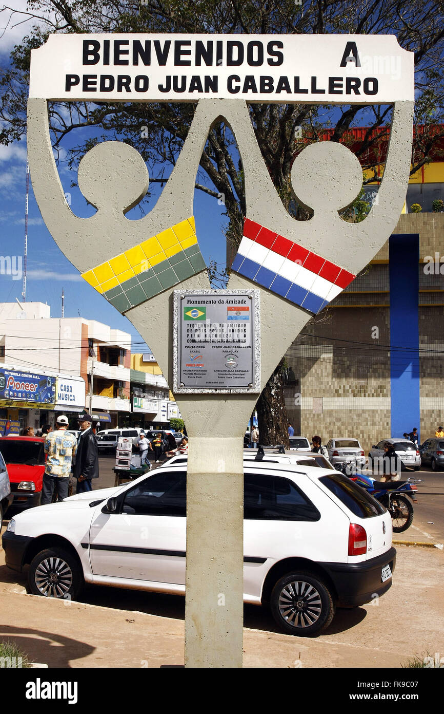 Symbol Welcome At The Entrance Of The Paraguayan City Of Pedro Juan symbol-welcome-at-the-entrance-of-the-paraguayan-city-of-pedro-juan