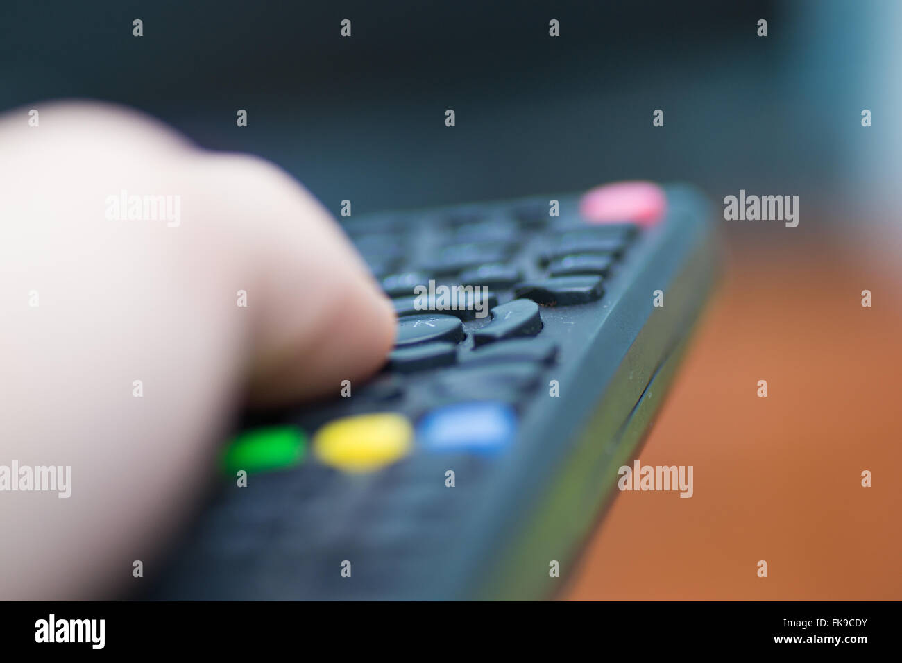 tv remote control television watching screen device Stock Photo Alamy