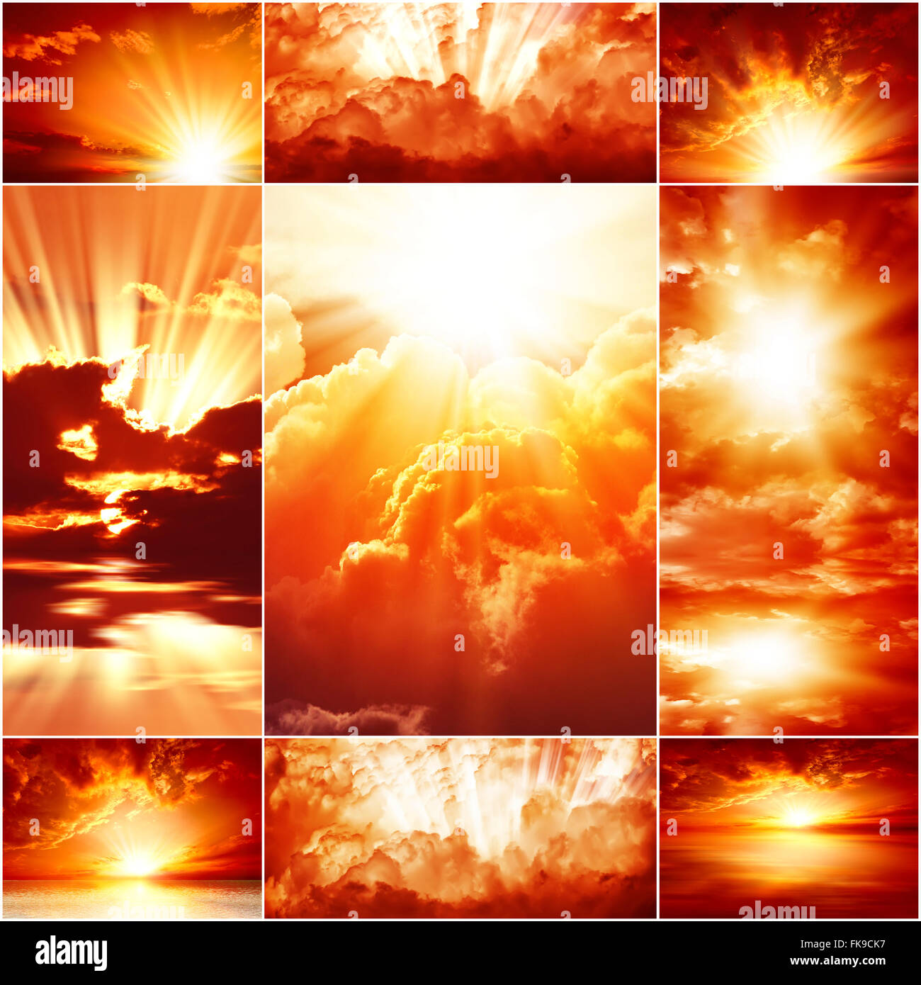 Collage with sun hi-res stock photography and images - Alamy