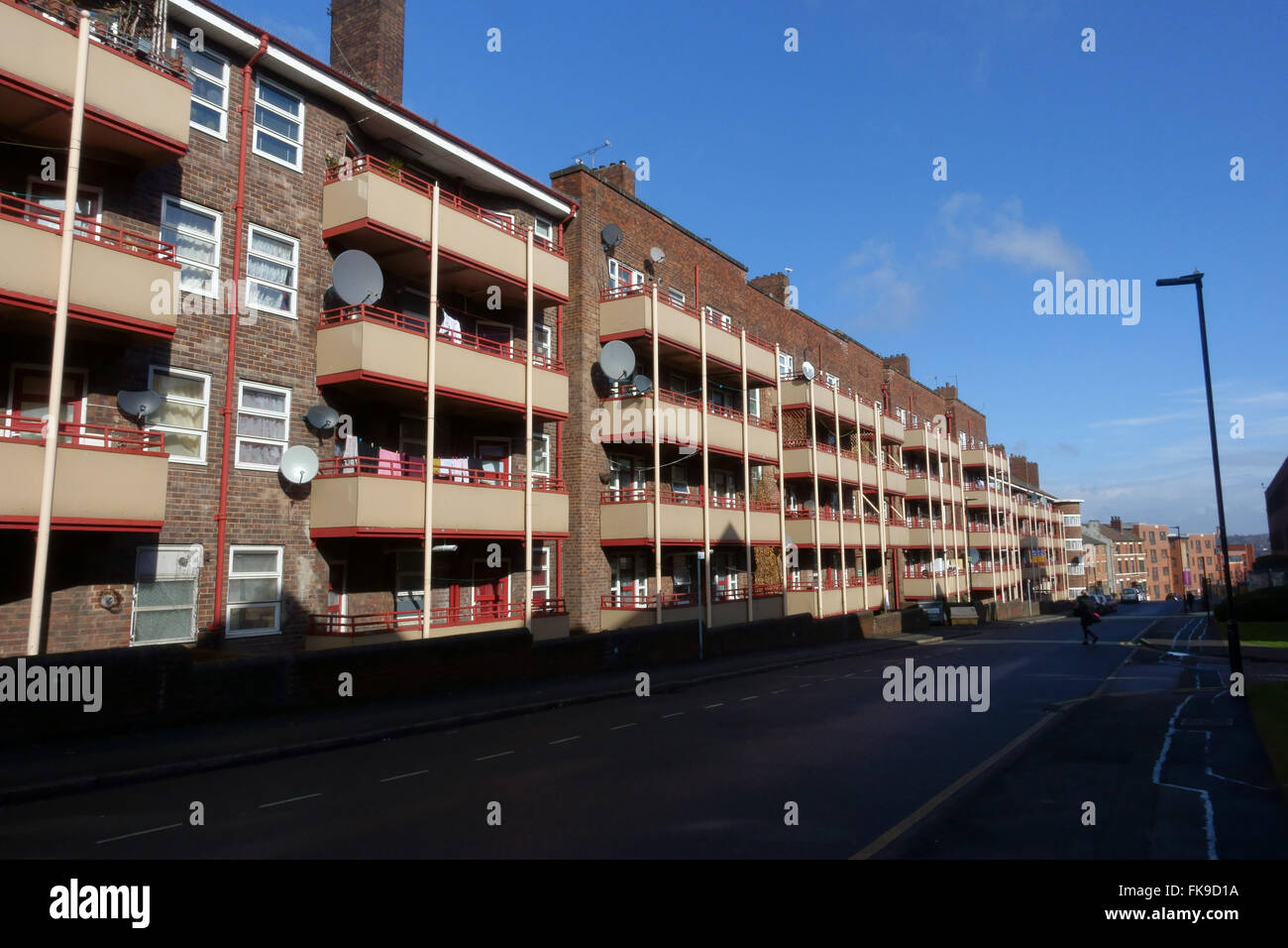 Refurbished flats in Solly Street Sheffield Stock Photo