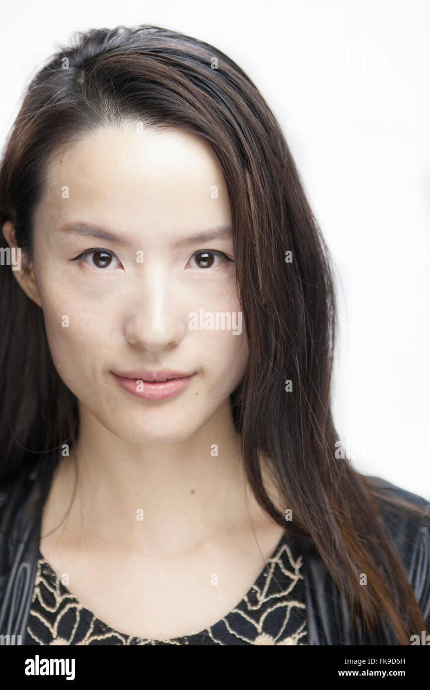 young Asian Female, portrait demo, Art Creativity Global, Shanghai, China Stock Photo