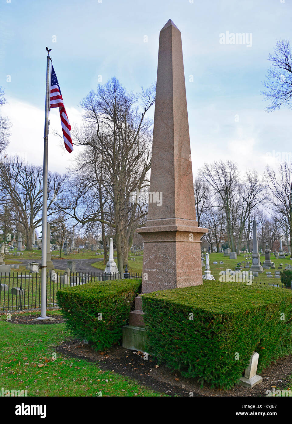 Burial Monument for President Millard Fillmore, Buffalo NY Stock Photo ...