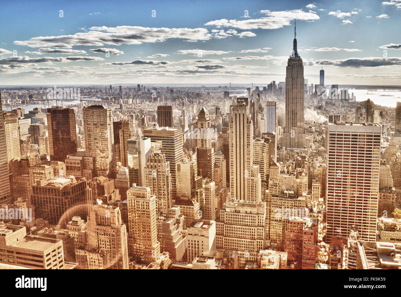 Aerial view of the New York City Stock Photo - Alamy