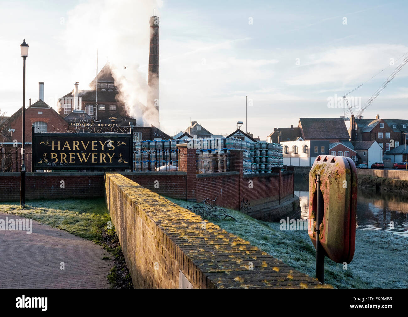 A typical traditional old British brewery brewing English Ales; picture