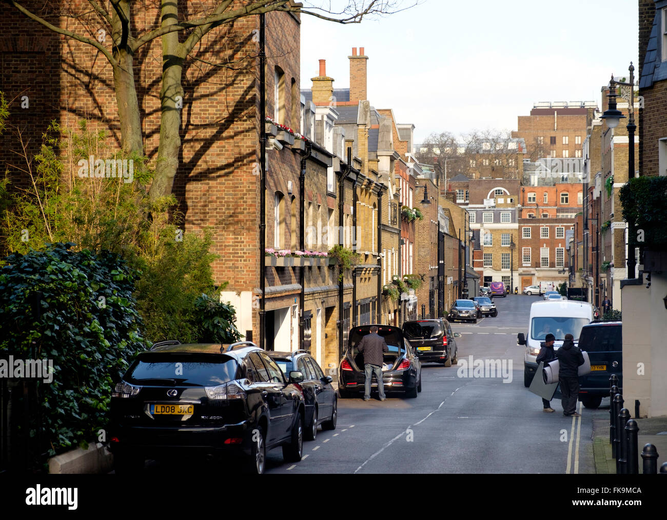Hay's Mews, an attractive street of smaller homes at the heart of