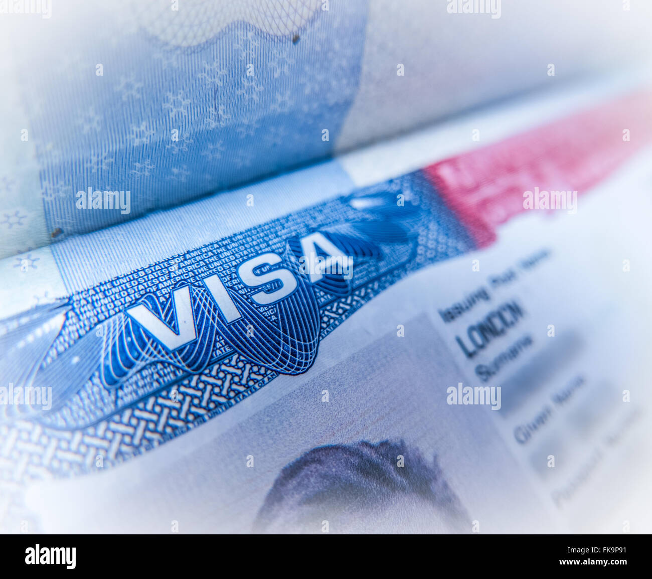 Uk visa stamp and work hi-res stock photography and images - Alamy