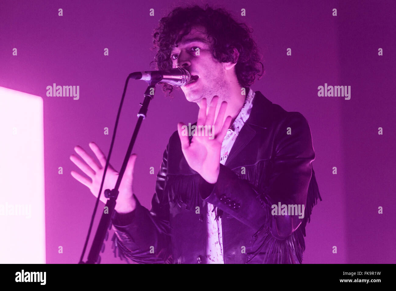 London, UK, 7th March 2016. The 1975 Live Performance at o2 Brixton Academy. Credit:  Robert Stainforth/Alamy Live News Stock Photo
